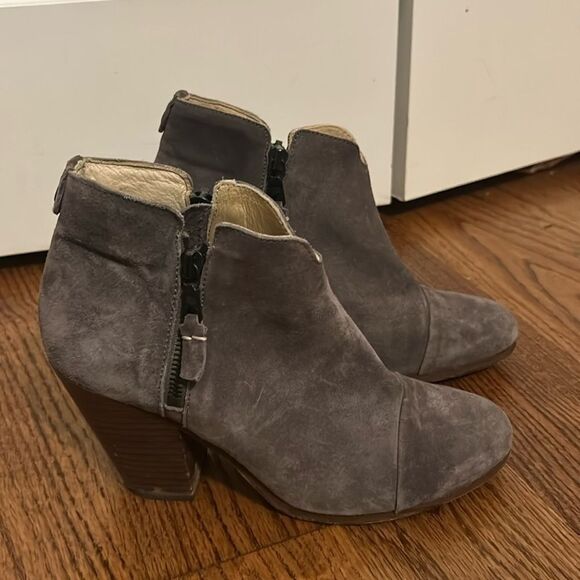 rag & bone | Margot Suede Ankle Boot, Granite Size 7 - Picture 1 of 6